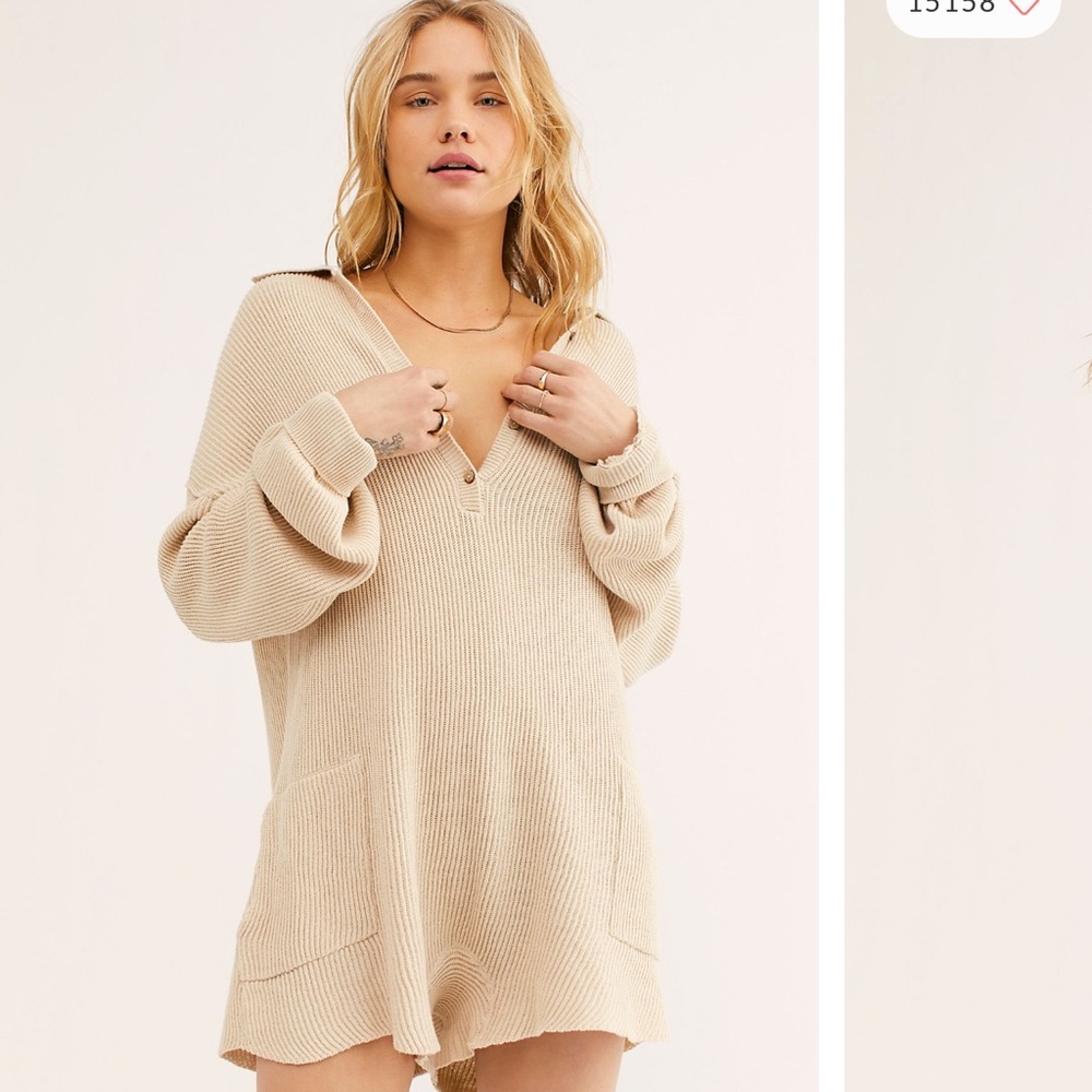 Free people picnic sweater romper size S